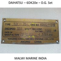 DAIHATSU-8DK20-6DK20e-6DK20-5DK20e-5DK20 DIESEL Generator Engine