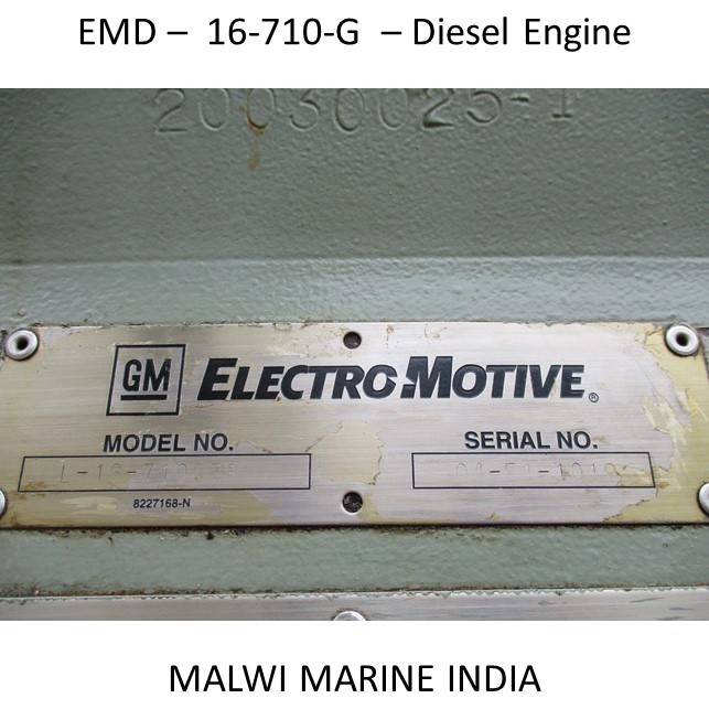 EMD-GM-Electro Motive-16-710G MARINE DIESEL ENGINE