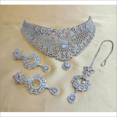 Silver Ladies Bridal Jewellery Set