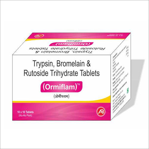 Trypsin Bromelain And Rutoside Trihydrate Tablets