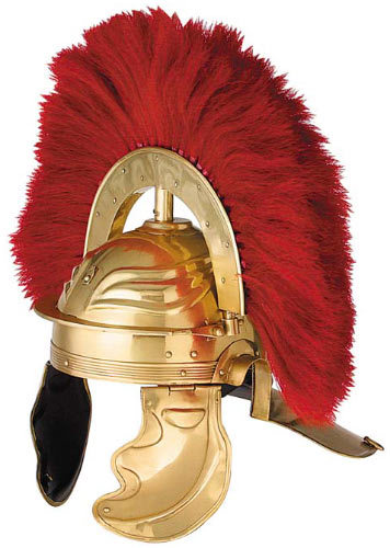 Brass Medieval Armor Roman Imperial Gallic Helmet Length: Adult Size Inch (In)