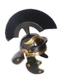 CAPACETE ROMAN ANTIQUE do CENTURION COM o capacete do Armor de PLUME~Medieval