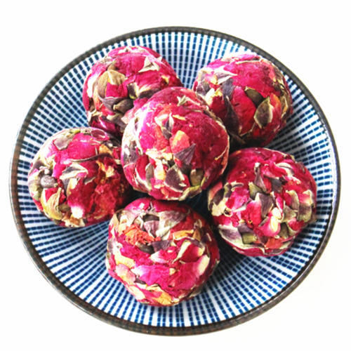 Handmade Beauty Single Rose Petals Tea Ball Blooming Tea