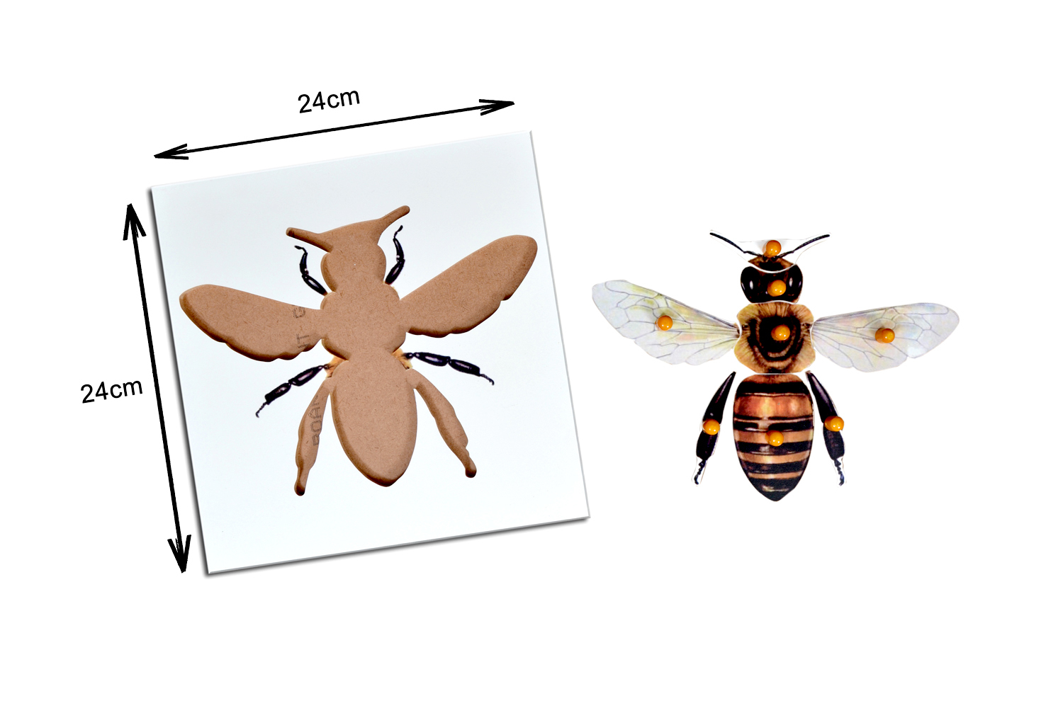 Kidken Montessori Bee Puzzle | Wooden Pegged Honey Been Puzzle for 2+ year Kids | Early Educational Toy Gift