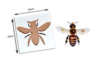 Kidken Montessori Bee Puzzle | Wooden Pegged Honey Been Puzzle for 2+ year Kids | Early Educational Toy Gift