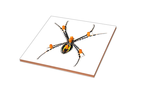 Kidken Montessori Spider Puzzle | Wooden Pegged Spider Puzzle for 2+ year Kids | Early Educational Toy Gift