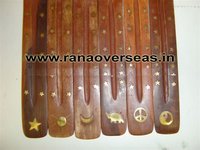 Wooden Incense Sticks in Sun, Moon, Star Elephant Ying Yang Inlay