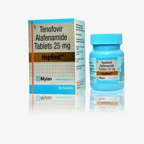 Tenofovir Alafenamide Tablets - 25mg, Antiviral Function for Chronic Hepatitis B, Suitable for Adults and Women, 1000 Units per Bottle, Store in a Dry Place