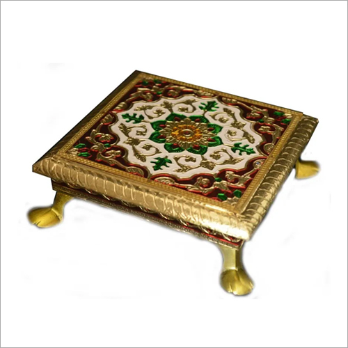 Meenakari Wooden Small Chowki at Best Price in Udaipur | Pinnacle Arts ...