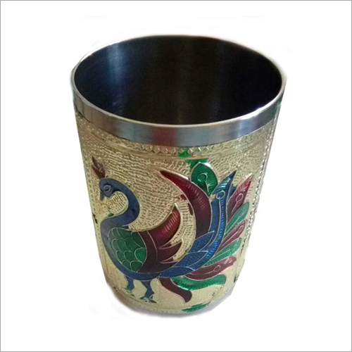 Meenakari Steel Glass