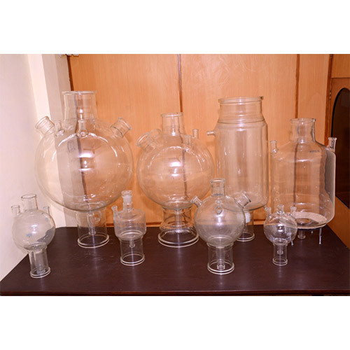 Spherical-Cylindrical-Jacketed Flasks By SHIVA SCIENTIFIC GLASS PVT. LTD.