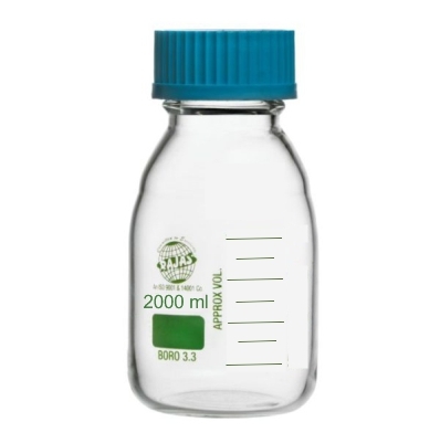 Bottle Reagent  Clear  2000  Ml  With Screw Neck