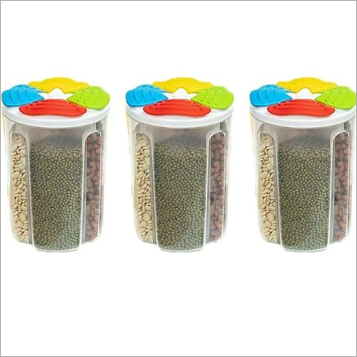 3 Section Round Container