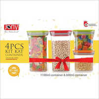Jony 4 Piece Kit Kat Kitchen Container Set