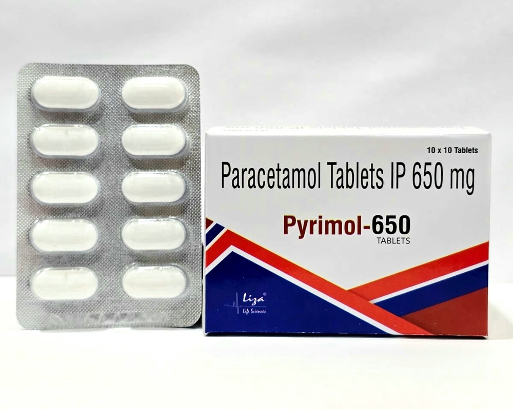 Paracetamol Tablet - 650 mg Blister Pack of 100 Tablets | Temporary Relief for Fever Muscle Ache Headache and Arthritis