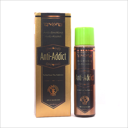 Anti Addict Herbal Solution - 200 ml Quality Formula | Medical Treatment & Dosage Per Doctor's Guidelines Store in Dry Place