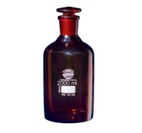 Reagent Bottle Narrow Mouth Amber Glass 2000 Ml