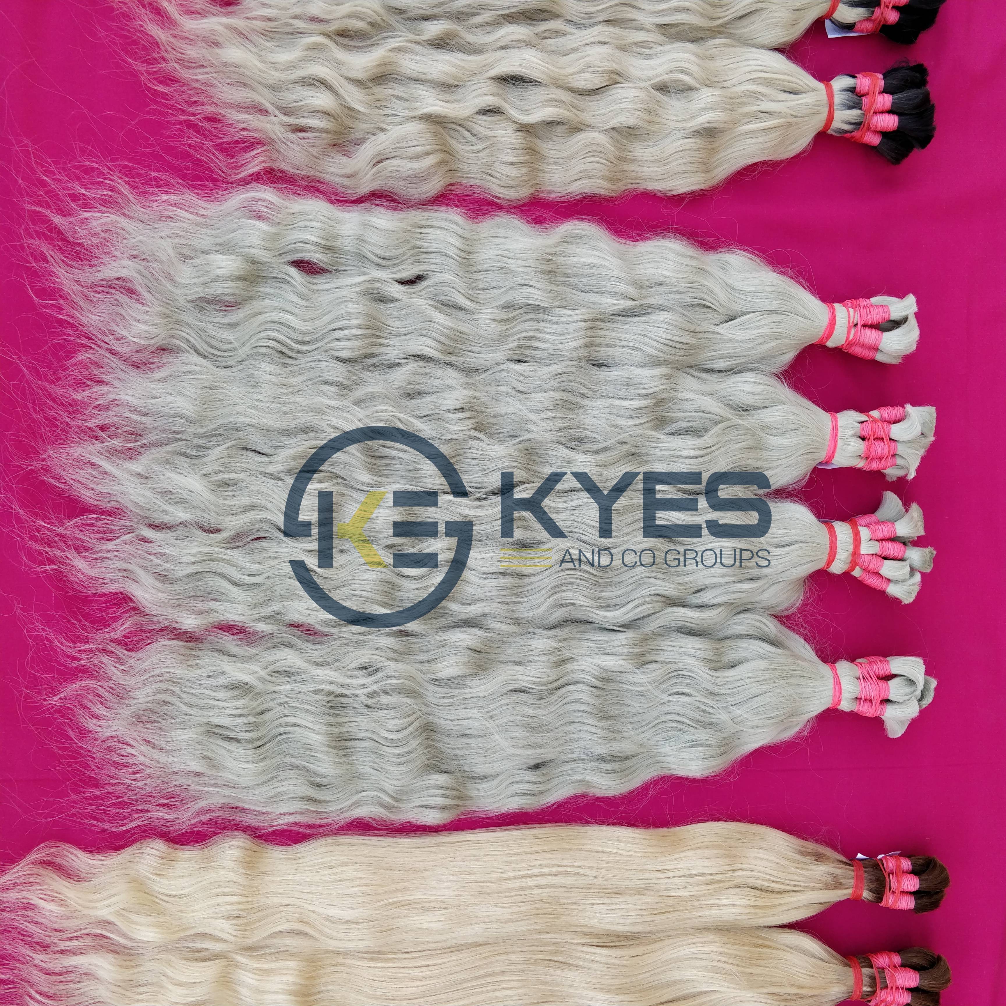 Blonde Hair South Indian Temples Raw Human Hair