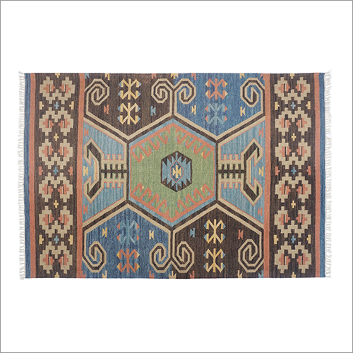 Hand Woven Woolen Flat Weave Floor Kilim