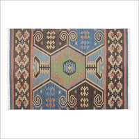 Hand Woven Woolen Flat Weave Floor Kilim