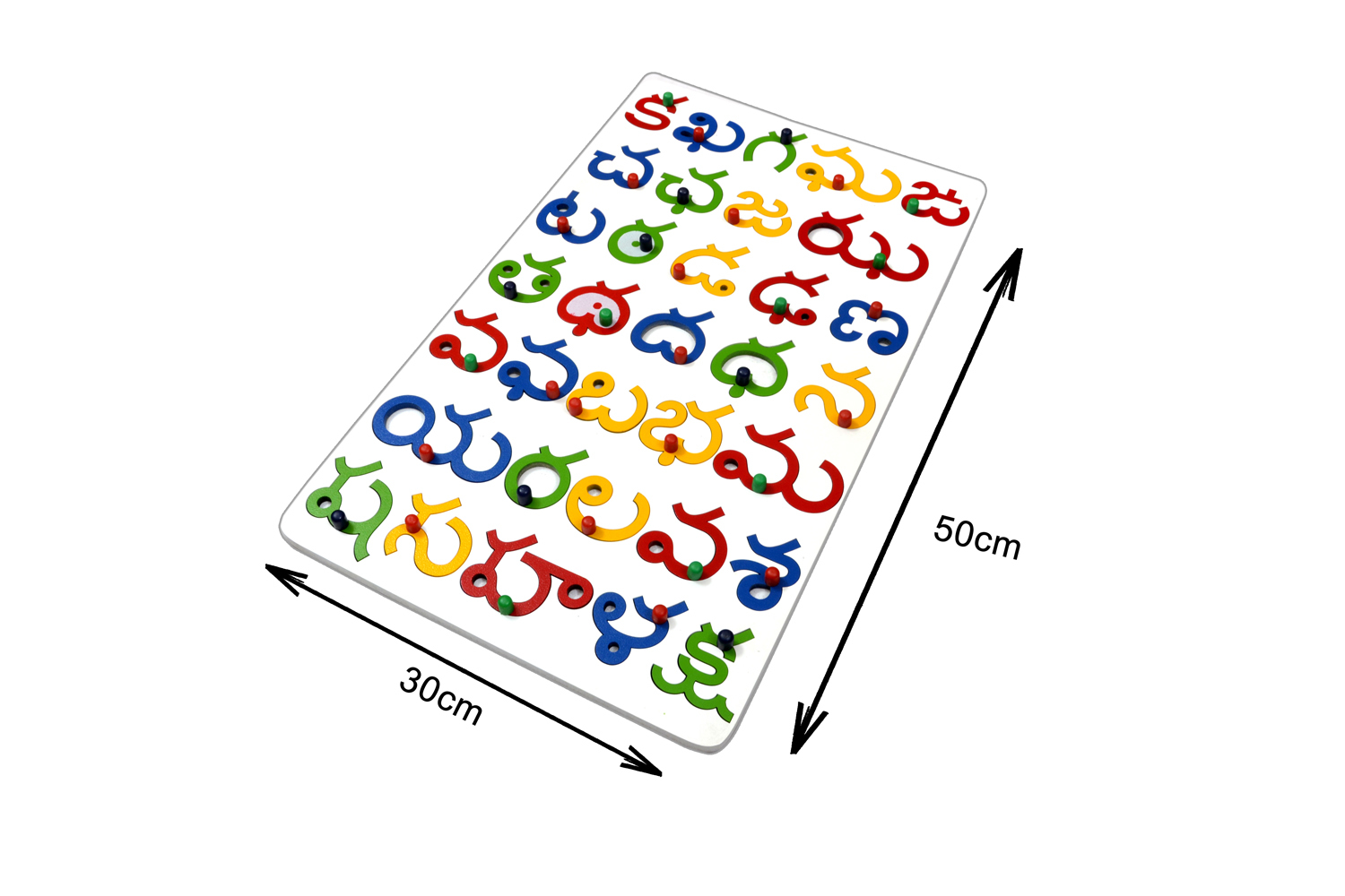 Kidken Wooden Alphabet board - Telugu - Consonants