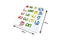 Kidken Tamil Alphabets Consonant | Tamil Alphabet puzzle board consonant | Wooden alphabet puzzle Tamil for kids