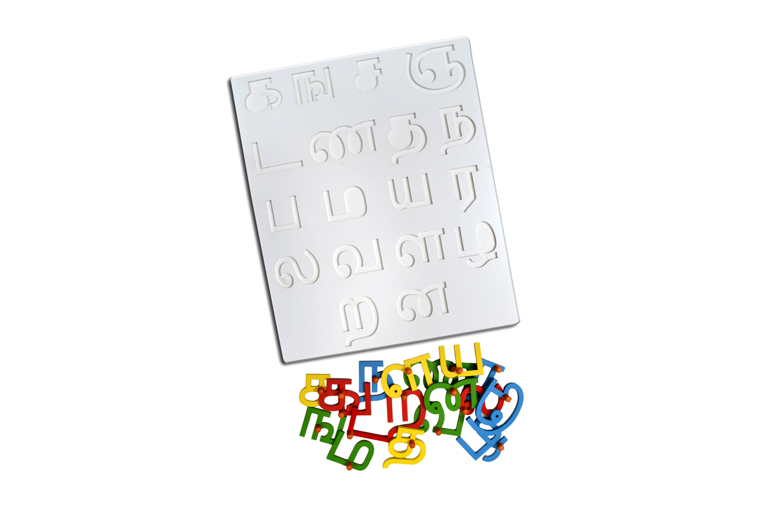 Kidken Tamil Alphabets Consonant | Tamil Alphabet puzzle board consonant | Wooden alphabet puzzle Tamil for kids