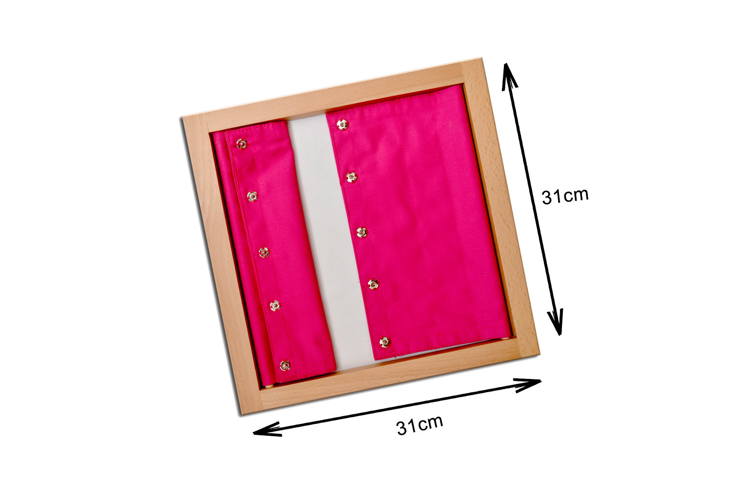 Kidken Montessori Fastening Frames | Montessori Dressing Frames | Early Childhood Development Toys (Press Button)
