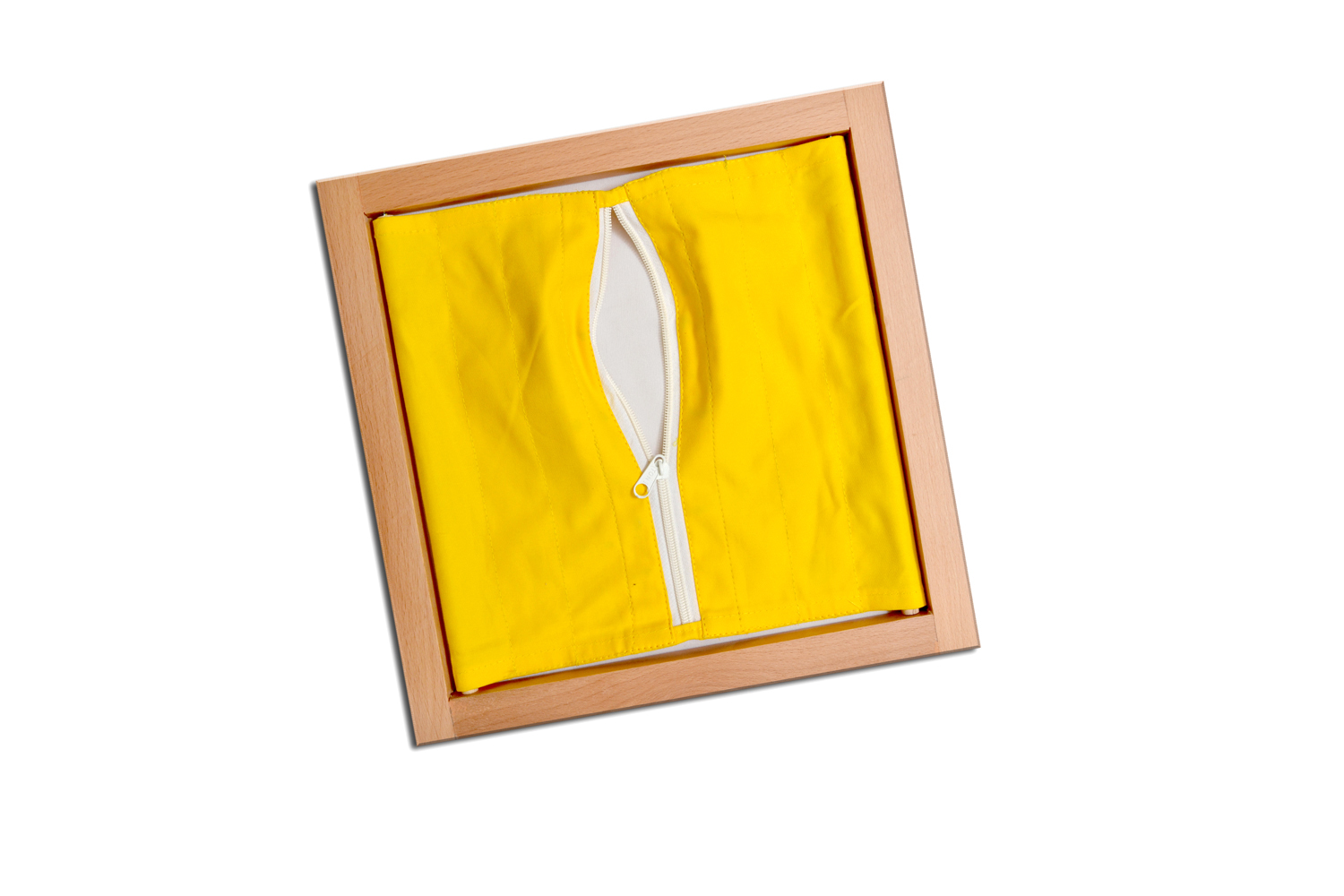 Kidken Montessori Fastening Frames | Montessori Dressing Frames | Early Childhood Development Toys (Fastening Zip)
