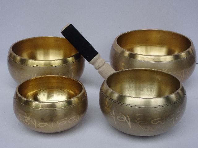 Brass Singing Bowl Etched Patterns