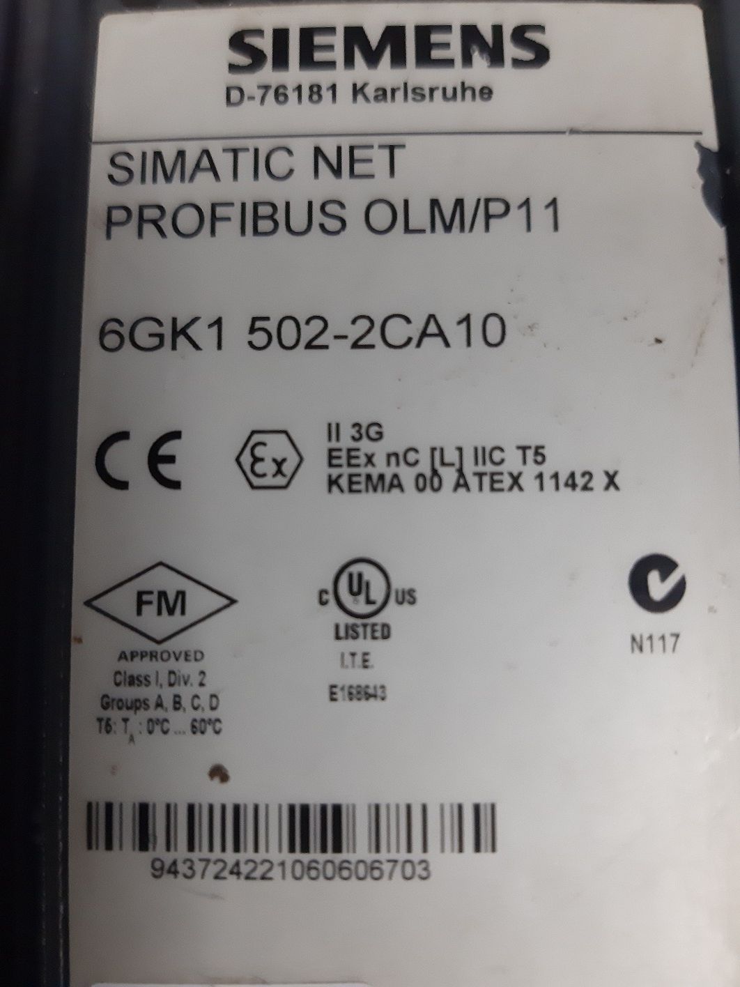 SIEMENS SIMATIC NET PB OLM/P11 6GK1 502-2CA10