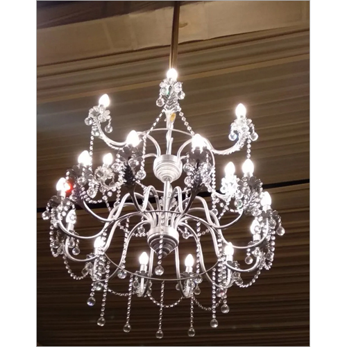 Silver Color 18 Light Iron Chandelier