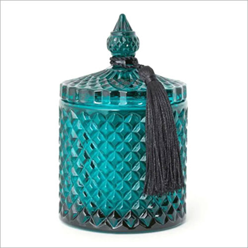 Color Glass Decorative Candy Jar