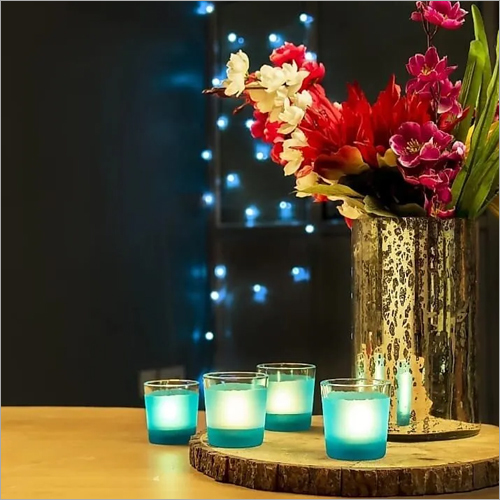 Glass Frosted Candle Tea Light Holder By SAHIL OVERSEAS