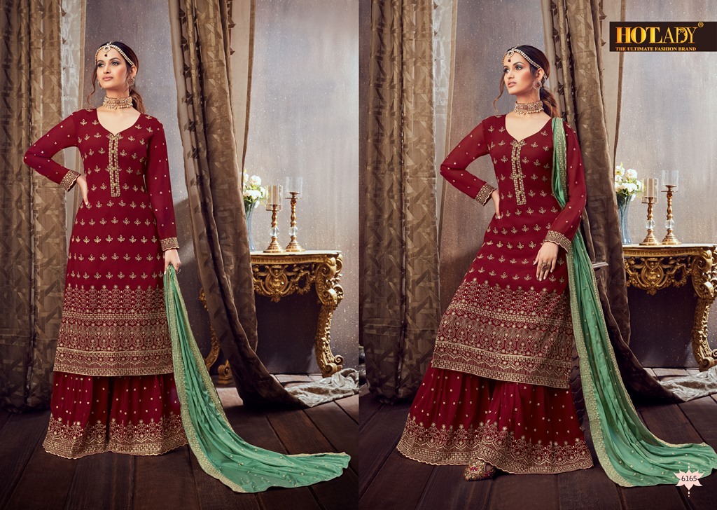 Hotlady Samaira 6161 Series Plazzo Style Heavy Designer Salwar Kameez Catalog