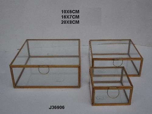 जियोमेट्रिक ग्लास और ब्रास टेरारियम स्क्वायर शेप बॉक्स का आकार: 20 सेमी