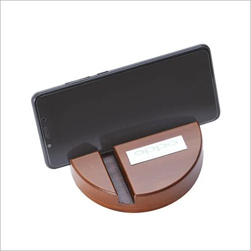 219 Wooden Phone Stand - Wood Material, Various Sizes Available, Brown Color | Table Top Design for Optimal Device Display