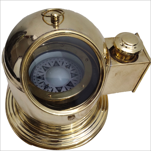 Gold Shine Helmet Compass