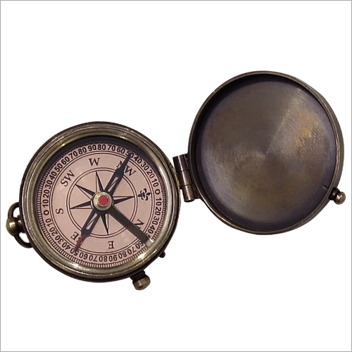 Antique Copper Flate Koem Compass