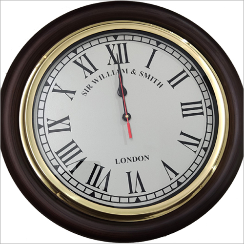 Wooden Base Big Vintage Wall Clock
