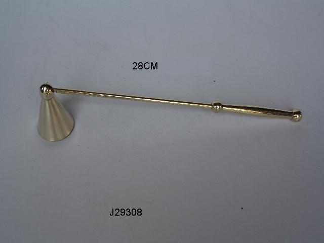 Metal Candle Snuffer Brass