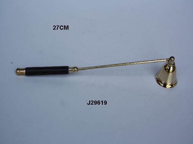 Brass Candle Snuffer With Silver Plated