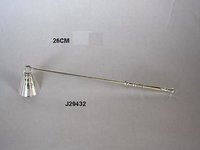 Brass Candle Snuffer With Silver Plated