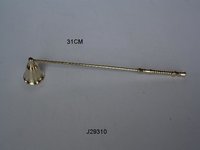Brass Candle Snuffer With Silver Plated