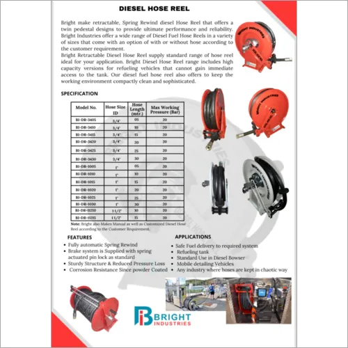 Auto Rewind Diesel Hose Reel