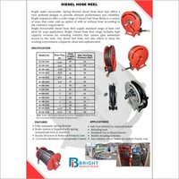 Auto Rewind Diesel Hose Reel - Color: Red