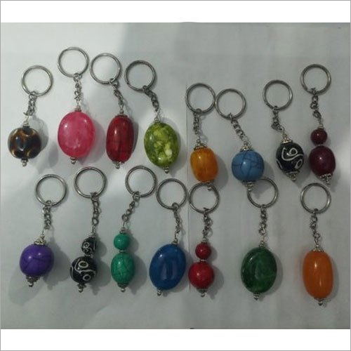 Handmade Acrylic Beaded Keychain