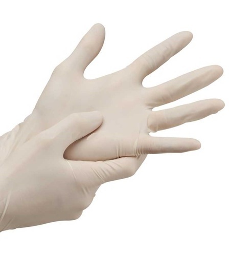 White Dr. Glove Latex Powder Free Non Sterile Glove
