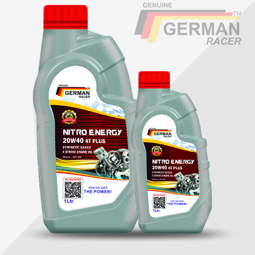 German Racer Nitro Energy 20w40 Motorcycle Engine Oil High Performance