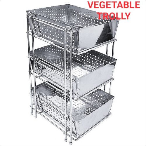 SS Vegetable Trolley